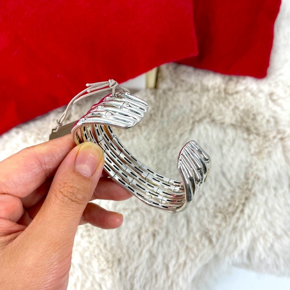 John Hardy Bamboo Flex Cuff Sliver/ Gold - Picture 6 of 10